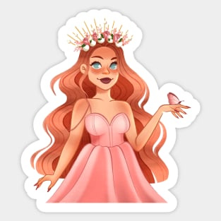 Magical flower girl Sticker